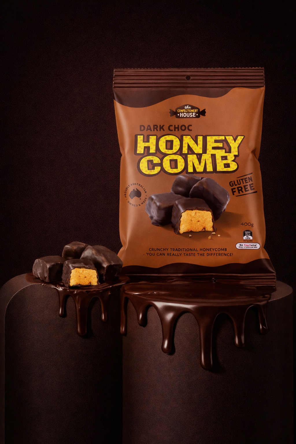 Dark Choc Honeycomb | The Confectionery House