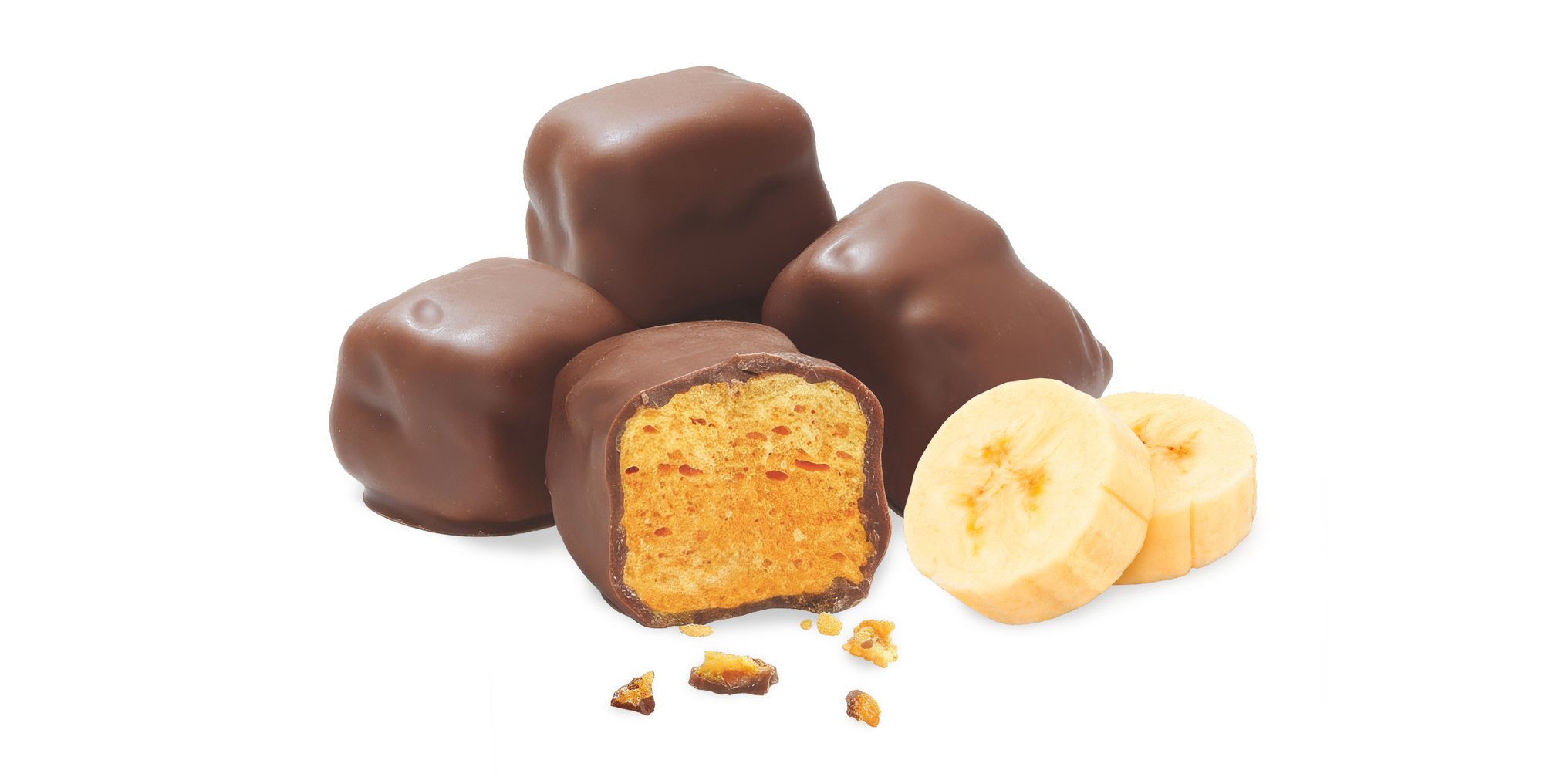 Milk Choc Banana Honeycomb | The Confectionery House