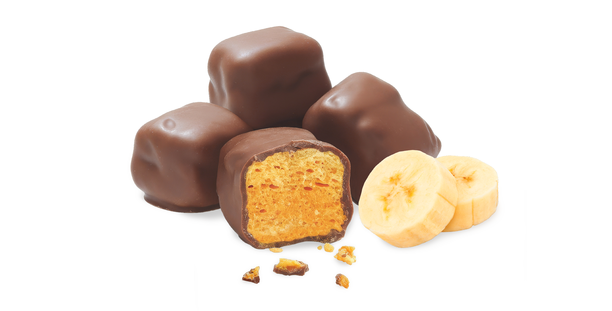 Milk Choc Banana Honeycomb | The Confectionery House