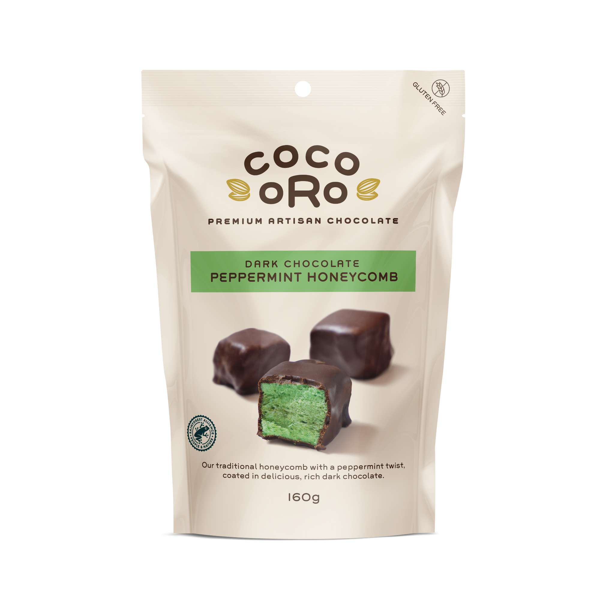 Dark Chocolate Peppermint Honeycomb | Coco Oro