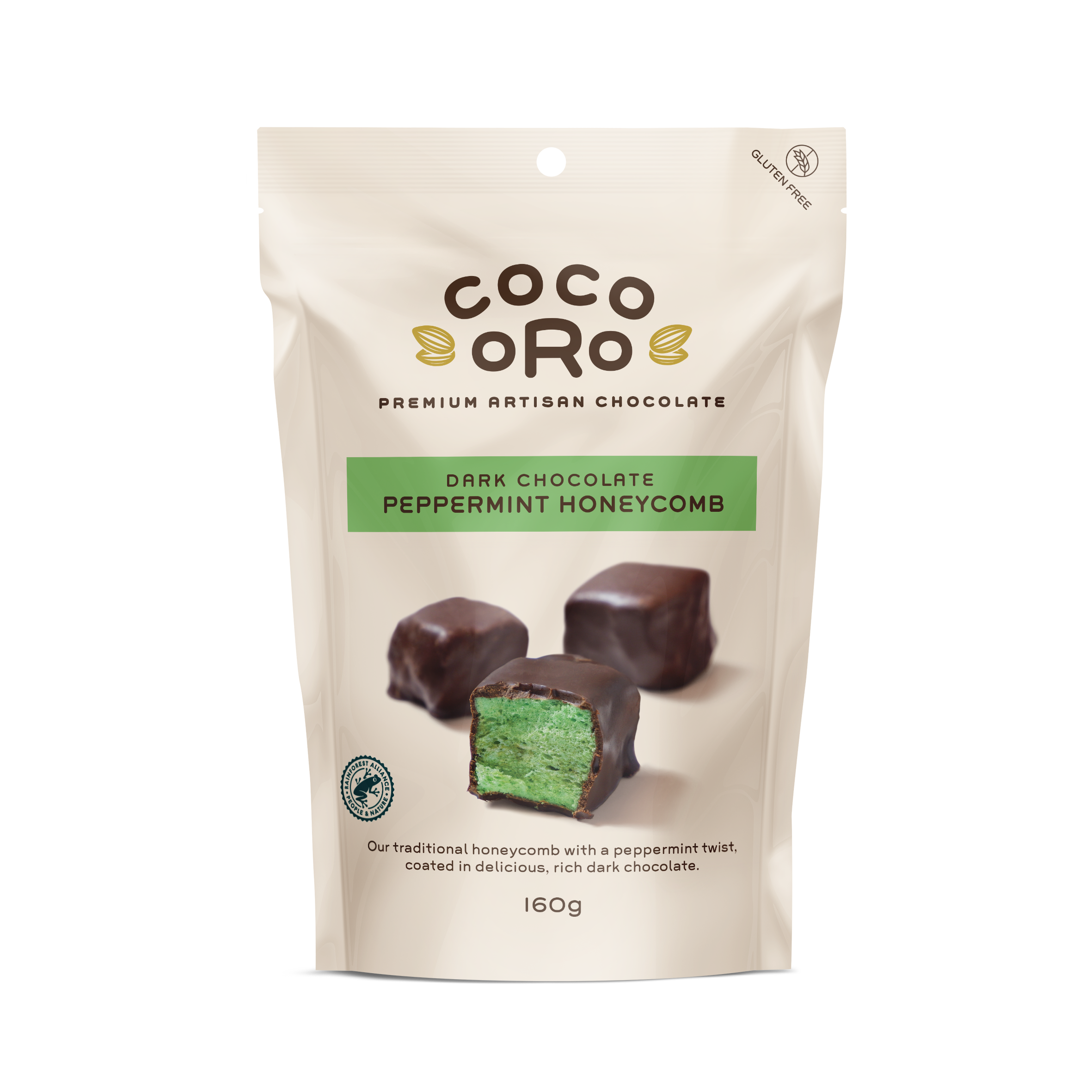 Dark Chocolate Peppermint Honeycomb | Coco Oro