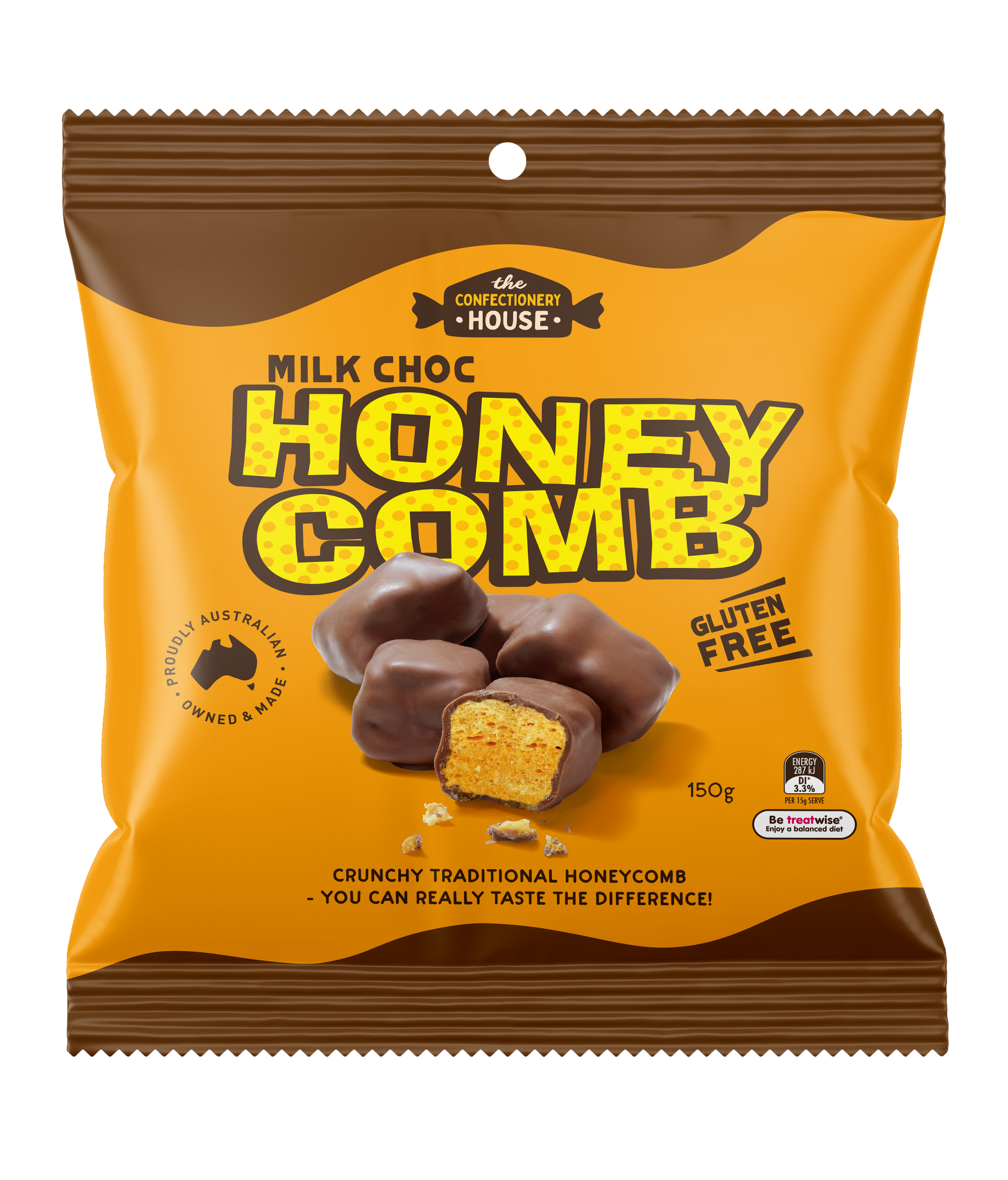 Milk Choc Honeycomb | The Confectionery House